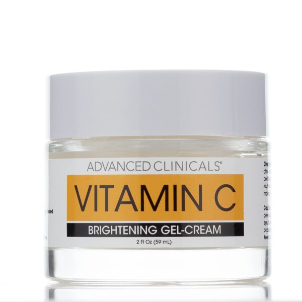 Advanced Clinicals 2Oz Vitamin C Face Brightening Gel Cream