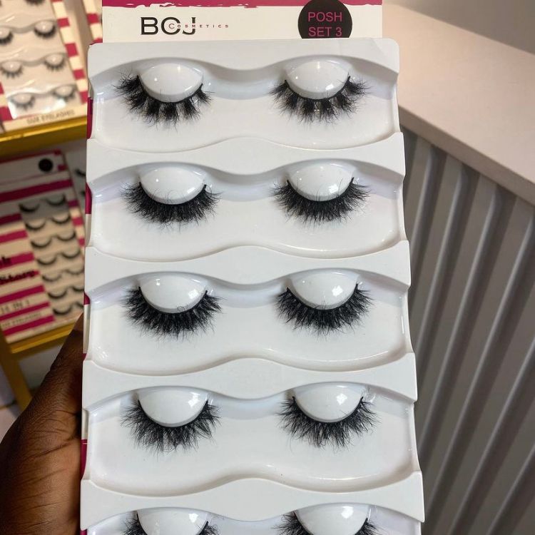 Boj Cosmeticslux Eye Lashes 5 In 1 ( Posh ) - Set 3