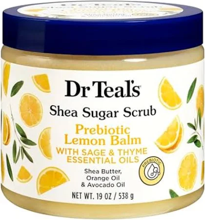 Dr Teals Shea Sugar Prebiotic Lemon Balm Scrub - Image 5