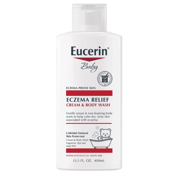 Eucerin Baby Eczema Relief Cream Body Wash, Fragrance Free