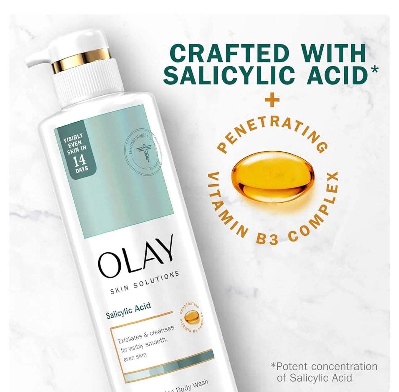 Olay Salicylic Acid Body Wash (530ml)